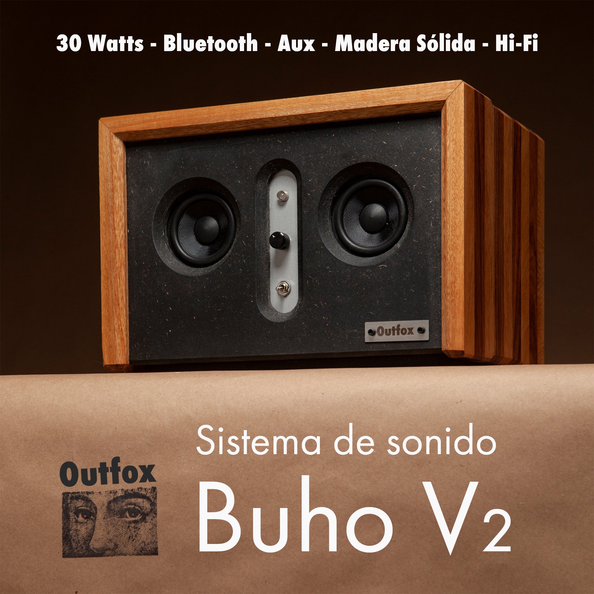 Compra Sistema de Sonido Bluetooth Bocinas Búho V2 | Outfox Works ...
