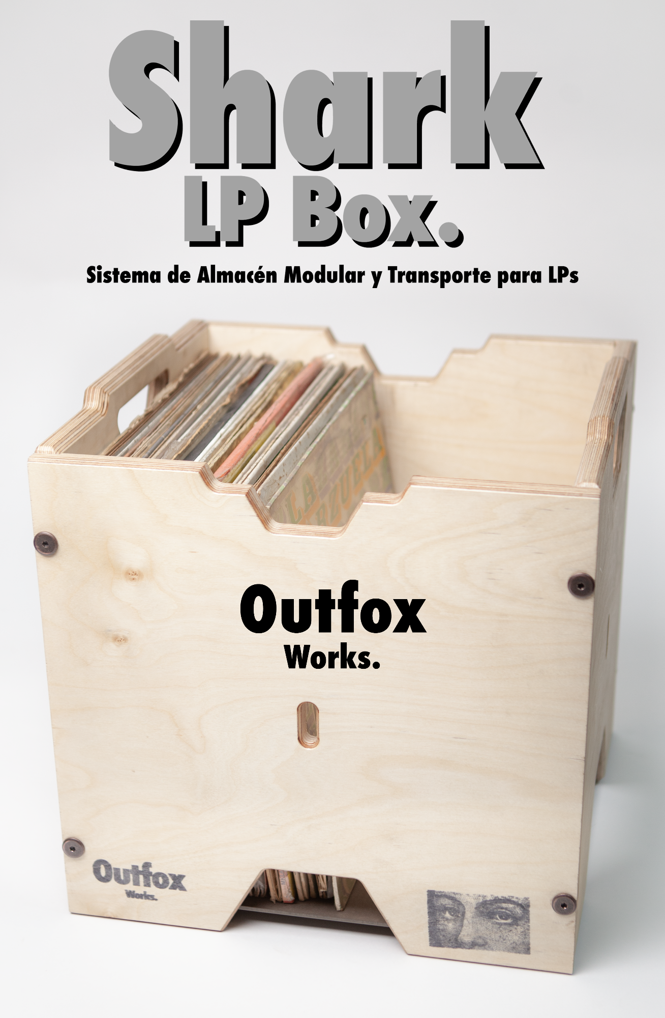 Caja Para Vinilos LP Box "Shark"