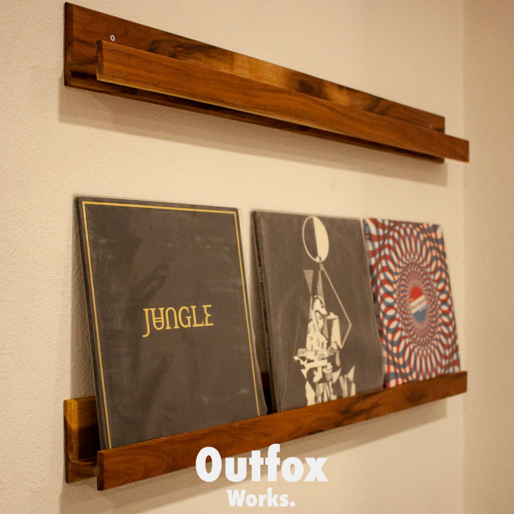 Repisa de Madera para 3 Vinilos | LP's 120cm "Koala"